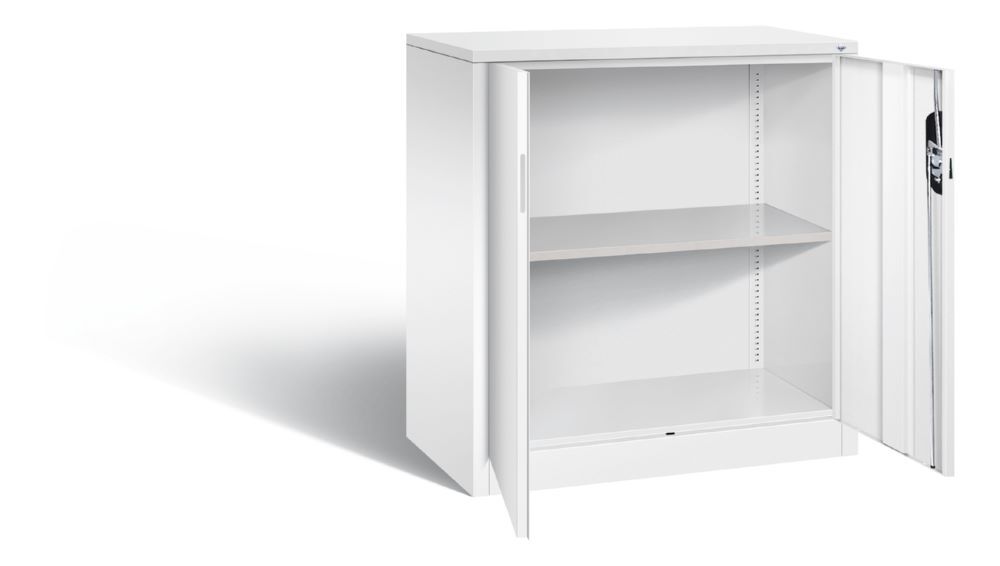 C+P Büro Drehtürenschrank Acurado komplett in weiß 930 x 500 x 1000 mm C+P Büro Drehtürenschrank Acurado komplett in weiß 930 x 500 x 1000 mm