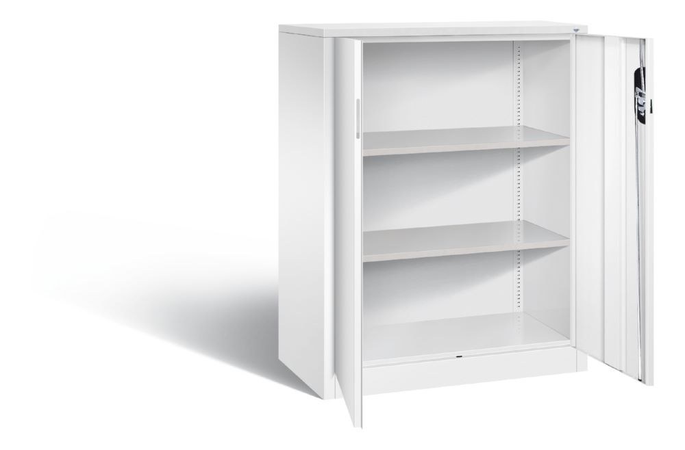 C+P Büro Drehtürenschrank Acurado 70 kg Traglast weiß 930 x 500 x 1200 mm Produktbild C+P Büro Drehtürenschrank Acurado 70 kg Traglast weiß 930 x 500 x 1200 mm bild 2