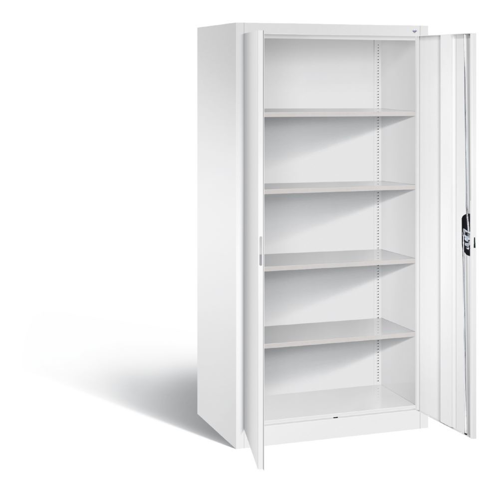 C+P Büro Drehtürenschrank Acurado 2 Schlüssel verkehrsweiß 930 x 600 x 1950 mm Produktbild C+P Büro Drehtürenschrank Acurado 2 Schlüssel verkehrsweiß 930 x 600 x 1950 mm bild 2