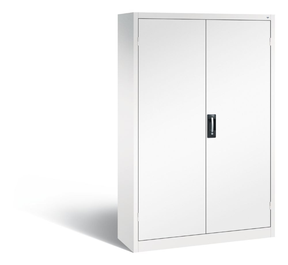 C+P Drehtürenschrank Acurado mit verstärkten Türen weiß 1200 x 400 x 1950 mm Produktbild C+P Drehtürenschrank Acurado mit verstärkten Türen weiß 1200 x 400 x 1950 mm