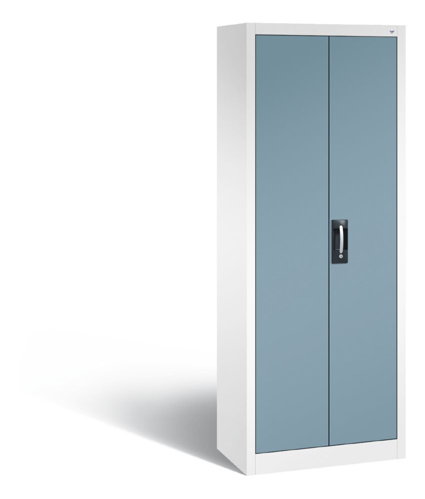 C+P Büro Drehtürenschrank Acurado mit Stahlböden horizontblau 700 x 400 x 1950 mm Produktbild C+P Büro Drehtürenschrank Acurado mit Stahlböden horizontblau 700 x 400 x 1950 mm