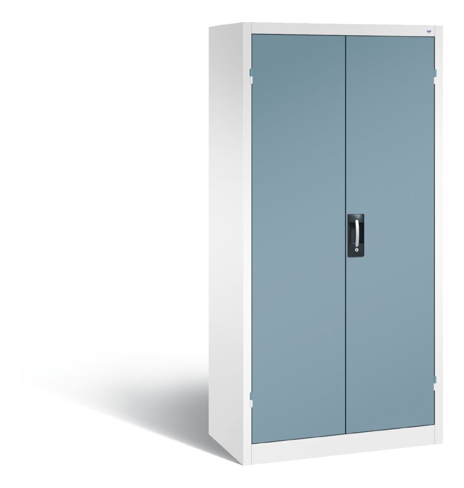 C+P Drehtürenschrank Acurado verstärkte Türen in horizontblau 930 x 400 x 1950 mm Produktbild C+P Drehtürenschrank Acurado verstärkte Türen in horizontblau 930 x 400 x 1950 mm