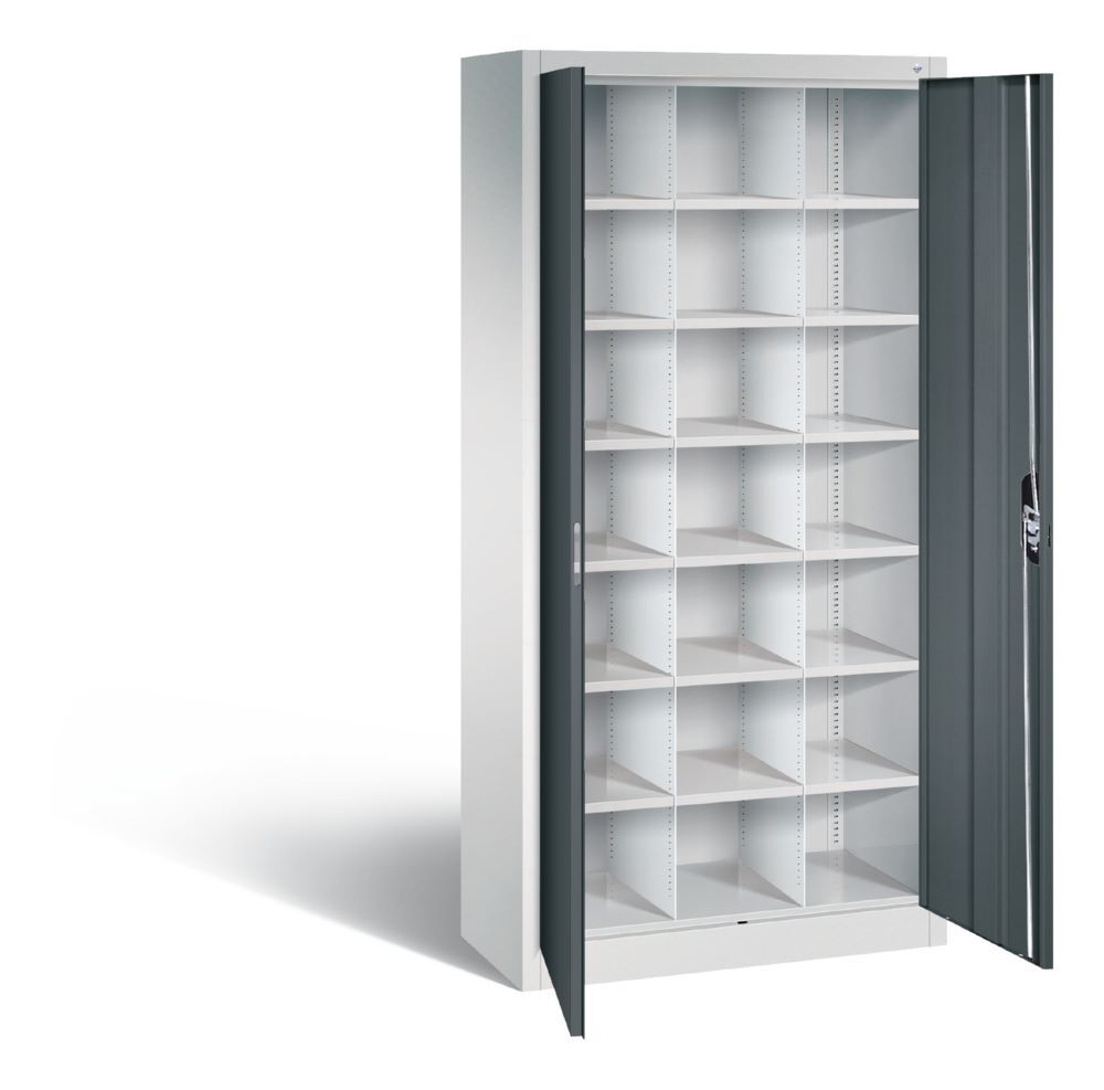 C+P Verteilerschrank Acurado 21 Fächer grau anthrazit 930 x 400 x 1950 mm Produktbild C+P Verteilerschrank Acurado 21 Fächer grau anthrazit 930 x 400 x 1950 mm