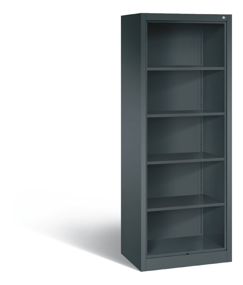 C+P Büroregal Fächerregal Acurado anthrazitgrau 700 x 500 x 1950 mm Produktbild C+P Büroregal Fächerregal Acurado anthrazitgrau 700 x 500 x 1950 mm