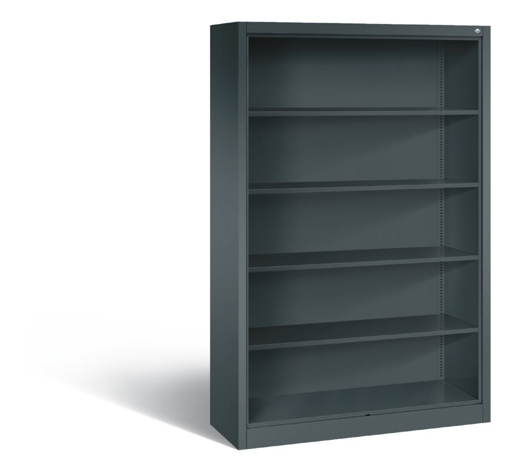 C+P Büroregal Acurado 4 Einlegeböden dunkelgrau 1200 x 400 x 1950 mm Produktbild C+P Büroregal Acurado 4 Einlegeböden dunkelgrau 1200 x 400 x 1950 mm