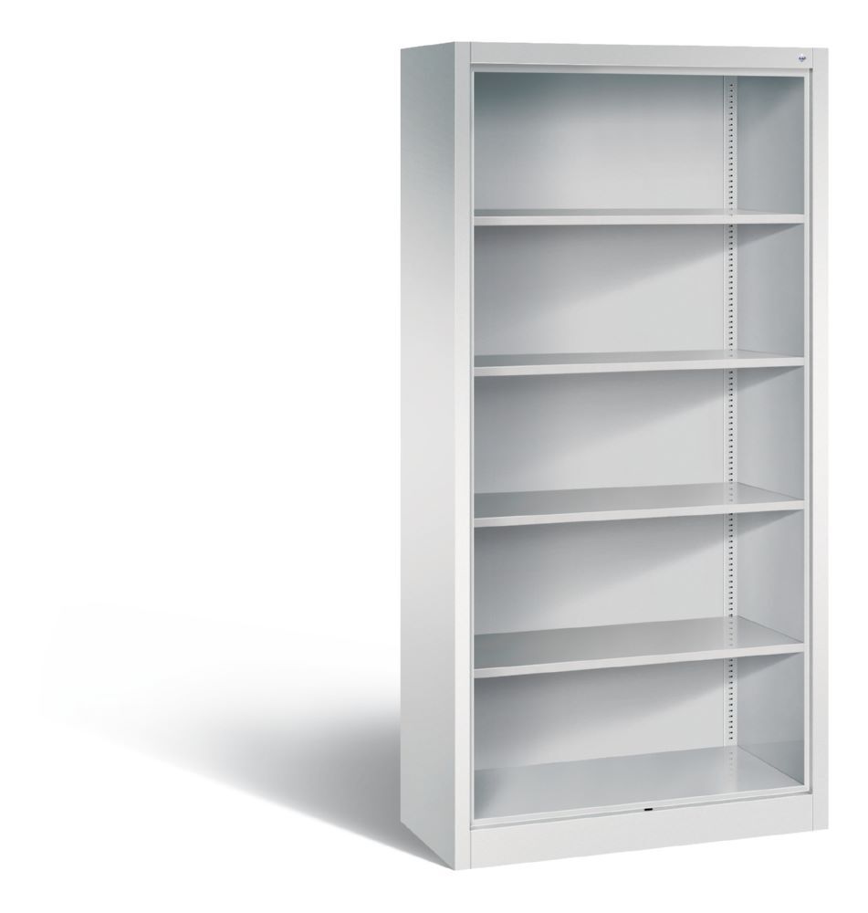 C+P Büroregal Fächerregal Acurado lichtgrau 930 x 400 x 1950 mm Produktbild C+P Büroregal Fächerregal Acurado lichtgrau 930 x 400 x 1950 mm