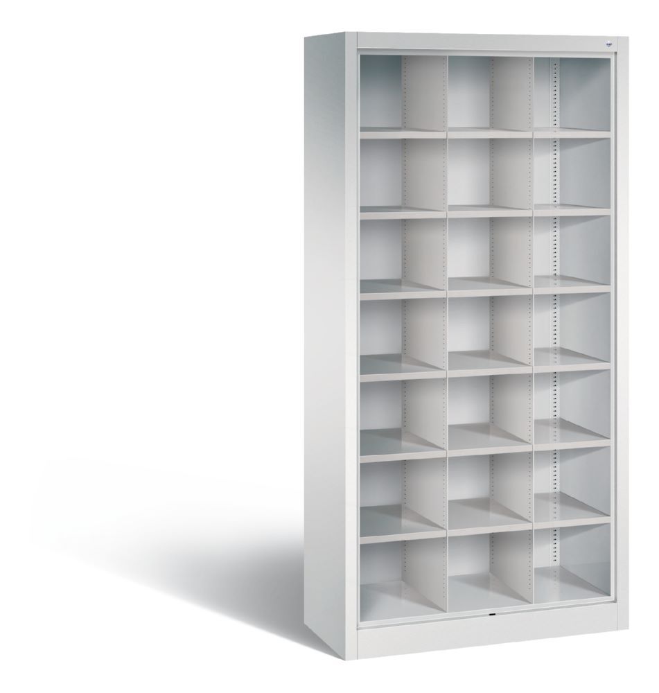 C+P Büroregal Verteilerregal Acurado lichtgrau 930 x 400 x 1950 mm Produktbild C+P Büroregal Verteilerregal Acurado lichtgrau 930 x 400 x 1950 mm