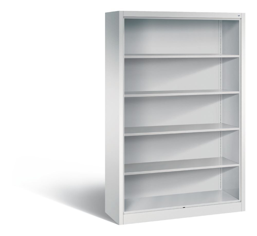 C+P Büroregal Acurado 4 Einlegeböden lichtgrau 1200 x 400 x 1950 mm Produktbild C+P Büroregal Acurado 4 Einlegeböden lichtgrau 1200 x 400 x 1950 mm