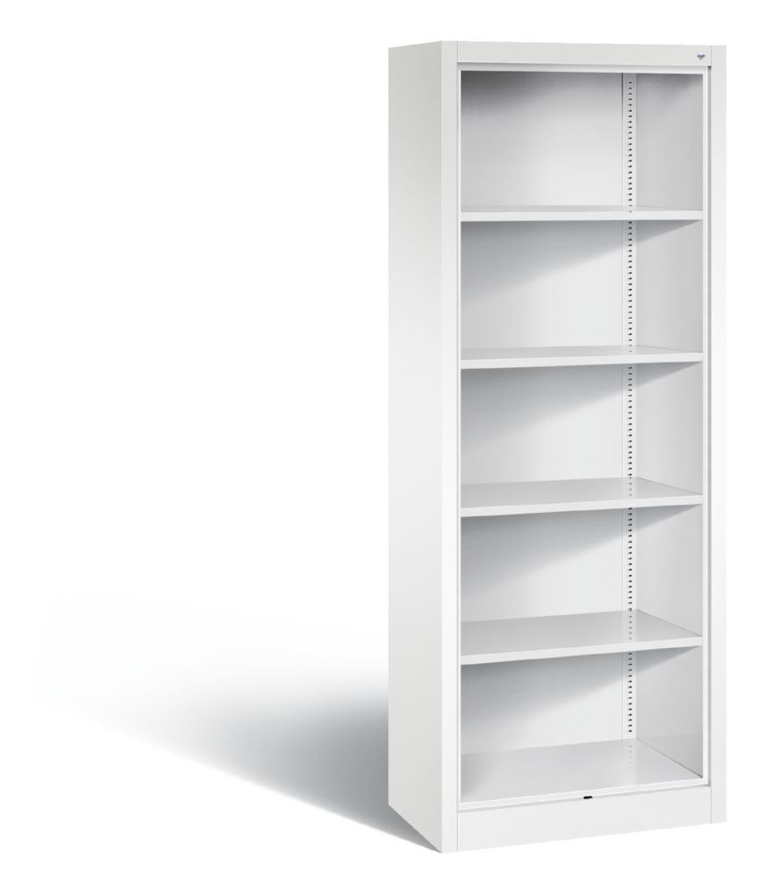 C+P Büroregal 4 Einlegeböden Acurado weiß 700 x 400 x 1950 mm Produktbild C+P Büroregal 4 Einlegeböden Acurado weiß 700 x 400 x 1950 mm