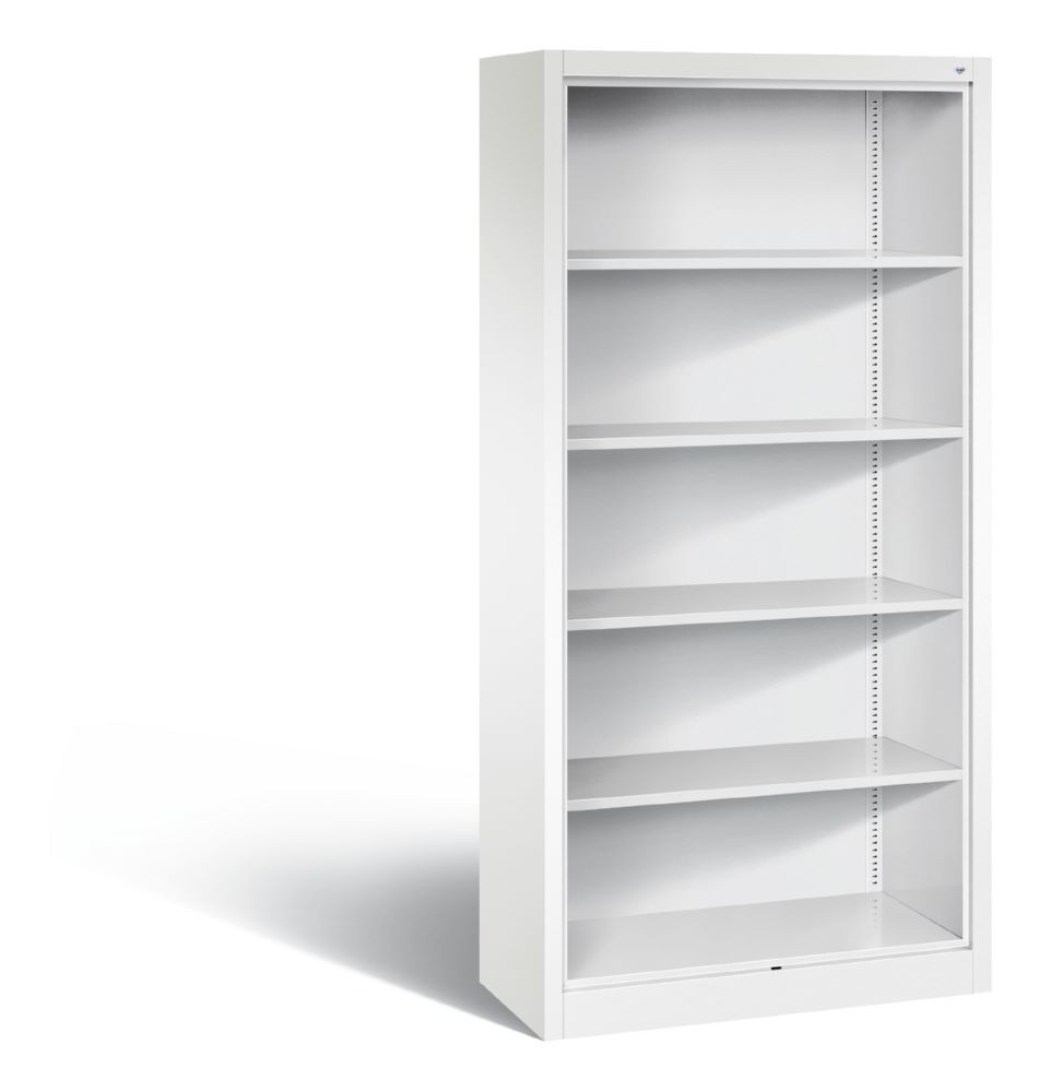 C+P Büroregal mit Fächer Acurado in weiß 930 x 400 x 1950 mm Produktbild C+P Büroregal mit Fächer Acurado in weiß 930 x 400 x 1950 mm