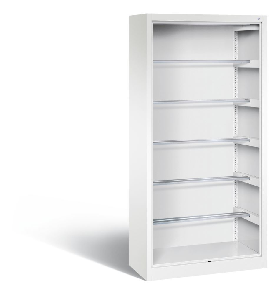 C+P Büroregal mit Rückwand Acurado weiß 930 x 400 x 1950 mm Produktbild C+P Büroregal mit Rückwand Acurado weiß 930 x 400 x 1950 mm