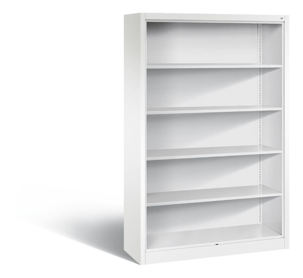 C+P Büroregal mit Rückwand Acurado weiß 1200 x 400 x 1950 mm Produktbild C+P Büroregal mit Rückwand Acurado weiß 1200 x 400 x 1950 mm