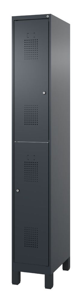 C+P Doppelstöckiger Feuerwehrspind Flexo dunkelgrau 300 x 500 x 1850 mm Produktbild C+P Doppelstöckiger Feuerwehrspind Flexo dunkelgrau 300 x 500 x 1850 mm