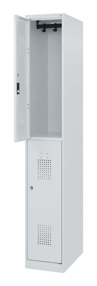 C+P Doppelstöckiger Feuerwehrspind Flexo lichtgrau 300 x 1850 mm Produktbild C+P Doppelstöckiger Feuerwehrspind Flexo lichtgrau 300 x 1850 mm bild 2