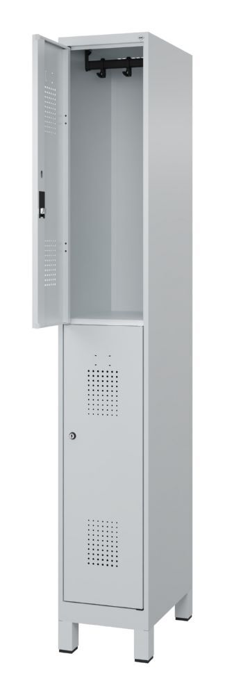 C+P Doppelstöckiger Feuerwehrspind Flexo hellgrau 300 x 500 x 1850 mm Produktbild C+P Doppelstöckiger Feuerwehrspind Flexo hellgrau 300 x 500 x 1850 mm bild 2