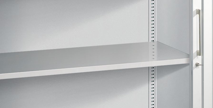 C+P Einlegeboden aus Stahl bis 70 kg 1124 x 363 mm lichtgrau Produktbild C+P Einlegeboden aus Stahl bis 70 kg 1124 x 363 mm lichtgrau