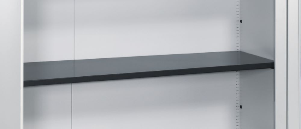 C+P Einlegeboden aus Stahl bis 70 kg 1124 x 363 mm schwarzgrau Produktbild C+P Einlegeboden aus Stahl bis 70 kg 1124 x 363 mm schwarzgrau