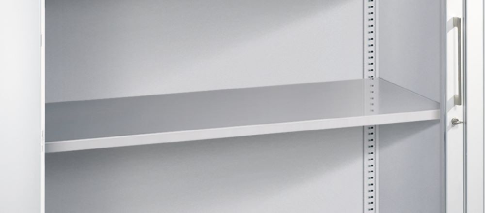 C+P Einlegeboden aus Stahl lackiert B 924 x T 363 mm in lichtgrau Produktbild C+P Einlegeboden aus Stahl lackiert B 924 x T 363 mm in lichtgrau