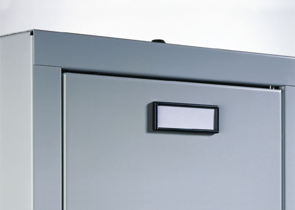 C+P Etikettenrahmen schwarz Klarsichtfolie Etikett selbstklebend H 26 x B 76 x T 4 m Produktbild C+P Etikettenrahmen schwarz Klarsichtfolie Etikett selbstklebend H 26 x B 76 x T 4 m