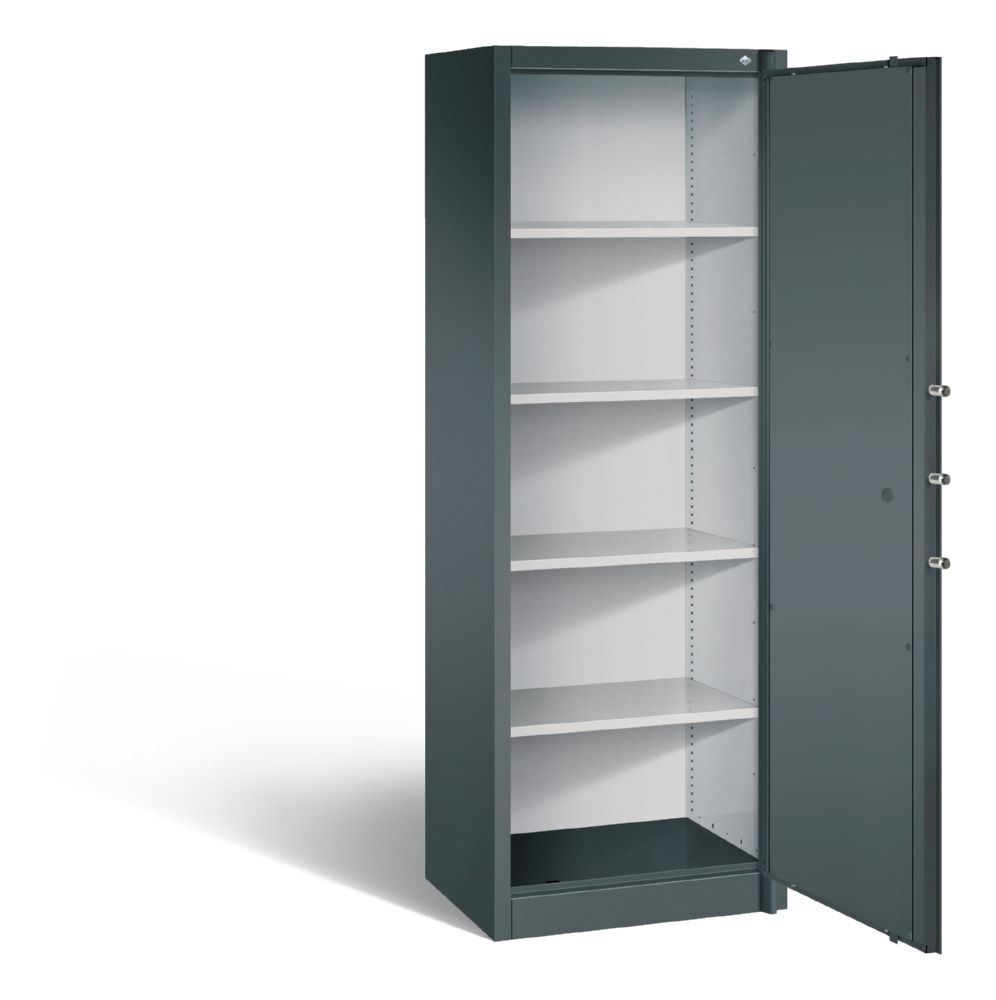 C+P Feuergeschützter Flügeltürenschrank Certos H 1950 x B 650 x T 500 mm Produktbild C+P Feuergeschützter Flügeltürenschrank Certos H 1950 x B 650 x T 500 mm bild 2