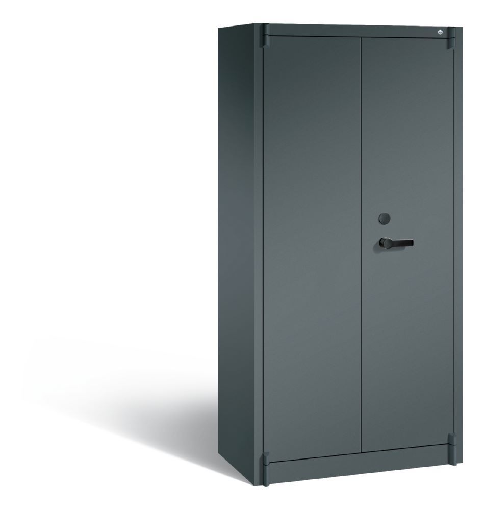 C+P Feuergeschützter Flügeltürenschrank Certos 1950 x 930 x 500 mm anthrazit grau Produktbild C+P Feuergeschützter Flügeltürenschrank Certos 1950 x 930 x 500 mm anthrazit grau