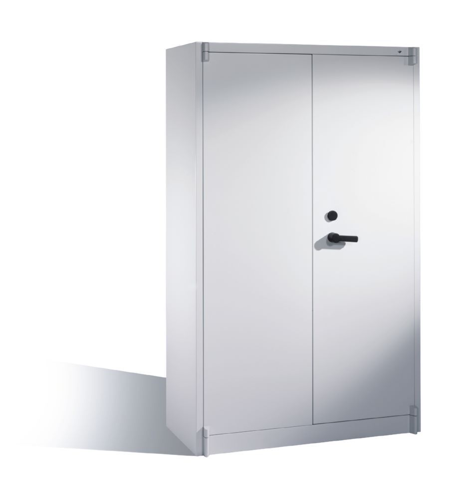 C+P Feuergeschützter Flügeltürenschrank Certos H 1950 x B 1200 x T 500 mm lichtgrau Produktbild C+P Feuergeschützter Flügeltürenschrank Certos H 1950 x B 1200 x T 500 mm lichtgrau