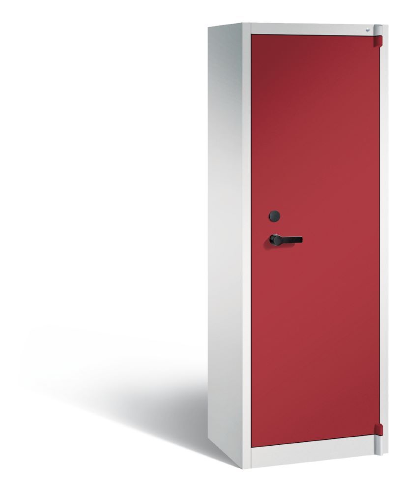 C+P Feuergeschützter Flügeltürenschrank Certos 1950 x 650 x 500 mm lichtgrau rot Produktbild C+P Feuergeschützter Flügeltürenschrank Certos 1950 x 650 x 500 mm lichtgrau rot