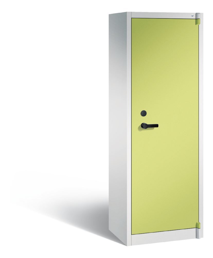 C+P Feuergeschützter Flügeltürenschrank Certos 1950 x 650 x 500 mm grau grün Produktbild C+P Feuergeschützter Flügeltürenschrank Certos 1950 x 650 x 500 mm grau grün