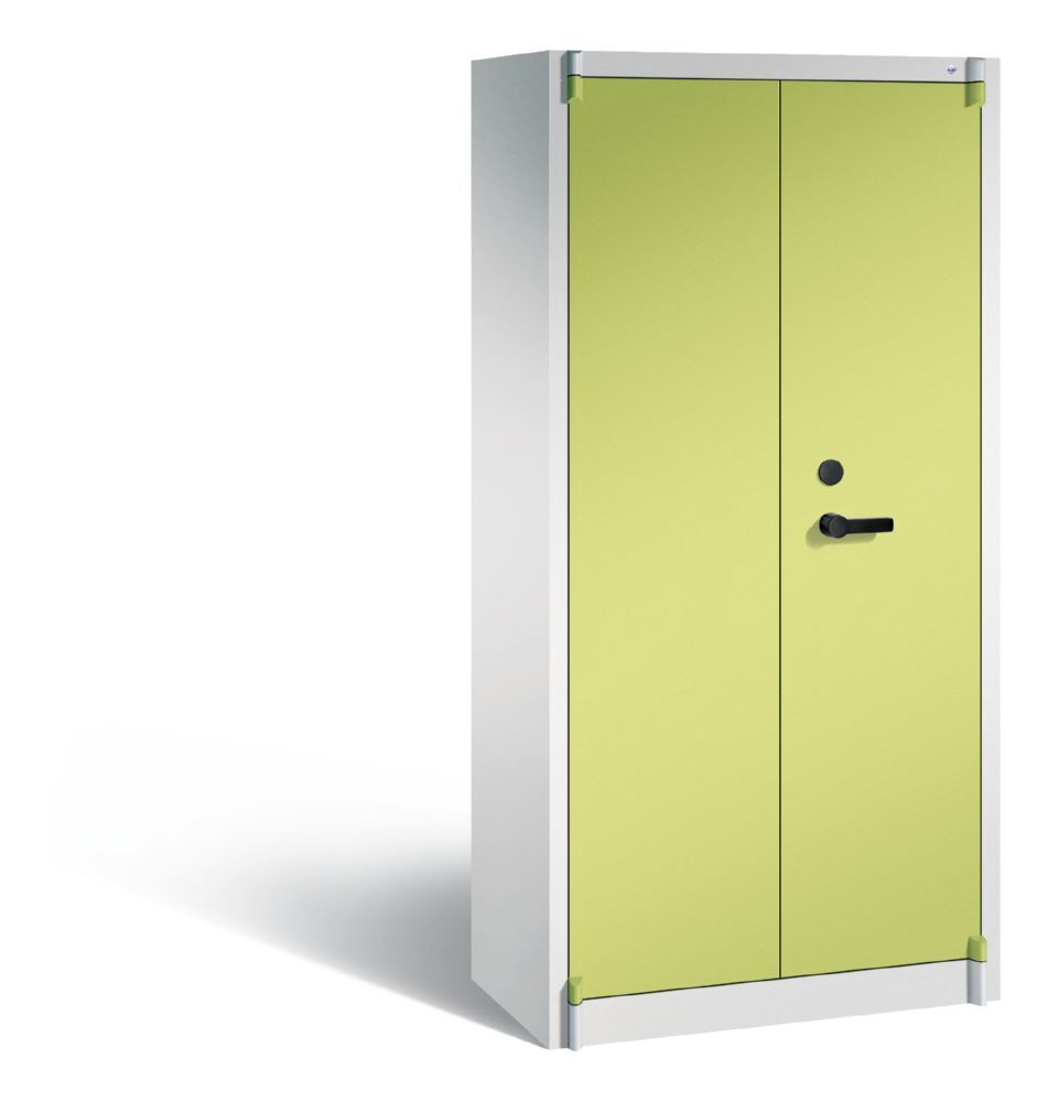 C+P Feuergeschützter Flügeltürenschrank Certos 1950 x 930 x 500 mm lichtgrau grün Produktbild C+P Feuergeschützter Flügeltürenschrank Certos 1950 x 930 x 500 mm lichtgrau grün