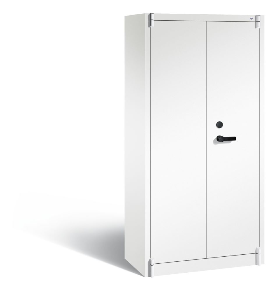 C+P Feuergeschützter Flügeltürenschrank Certos 1950 x 930 x 500 mm weiß lichtgrau Produktbild C+P Feuergeschützter Flügeltürenschrank Certos 1950 x 930 x 500 mm weiß lichtgrau