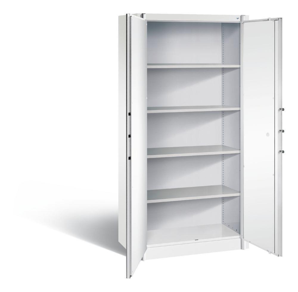 C+P Feuergeschützter Flügeltürenschrank Certos 1950 x 930 x 500 mm weiß lichtgrau Produktbild C+P Feuergeschützter Flügeltürenschrank Certos 1950 x 930 x 500 mm weiß lichtgrau bild 2