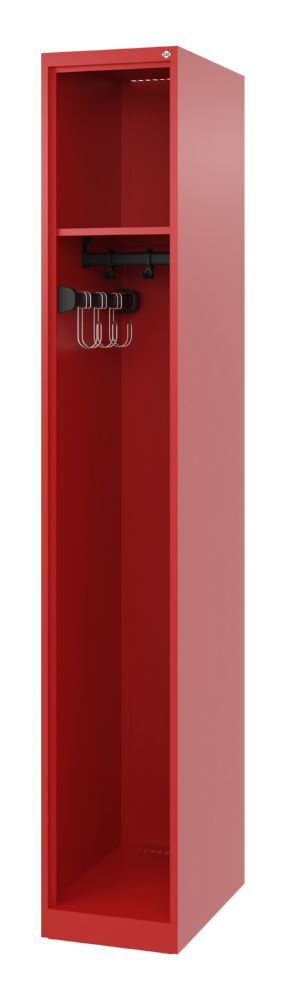 C+P Feuerwehrspind Evolo Modell Expert 1 Abteil feuerrot 300 x 500 x 1850 mm Produktbild C+P Feuerwehrspind Evolo Modell Expert 1 Abteil feuerrot 300 x 500 x 1850 mm