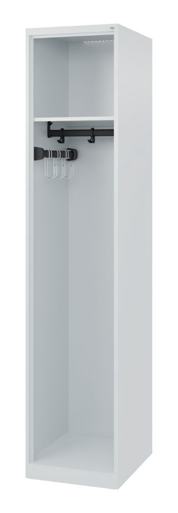 C+P Feuerwehrspind Evolo Modell Expert 1 Abteil lichtgrau 1850 mm Produktbild C+P Feuerwehrspind Evolo Modell Expert 1 Abteil lichtgrau 1850 mm