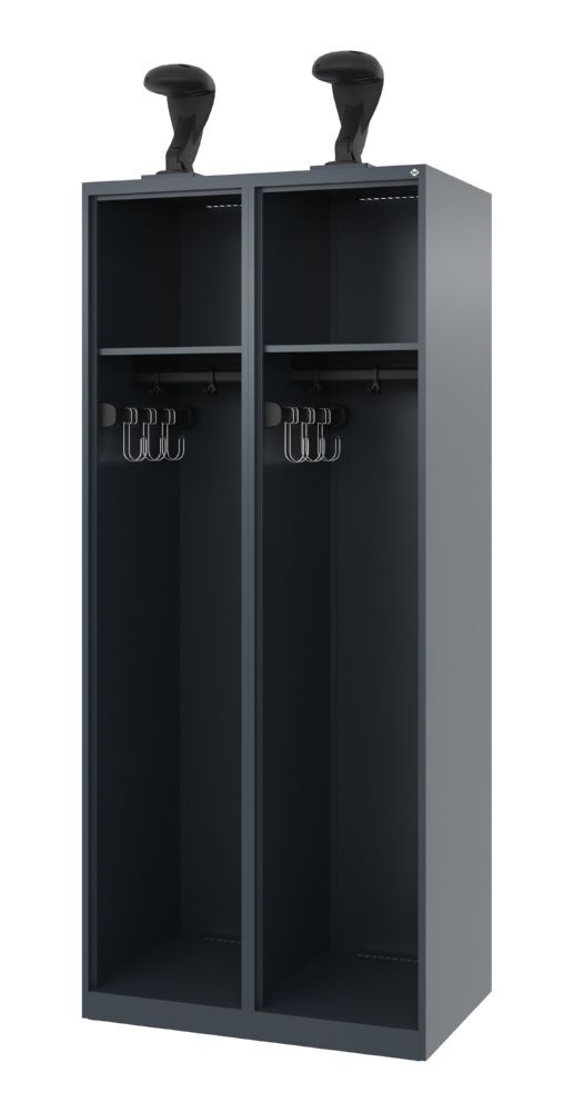 C+P Feuerwehrspind Expert 2 Abteile mit Ausstattung 800 x 500 x 1850 mm Produktbild C+P Feuerwehrspind Expert 2 Abteile mit Ausstattung 800 x 500 x 1850 mm