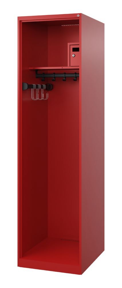 C+P Feuerwehrspind Evolo Flexo 1 Stahlabteil feuerrot 500 x 600 x 1850 mm Produktbild C+P Feuerwehrspind Evolo Flexo 1 Stahlabteil feuerrot 500 x 600 x 1850 mm