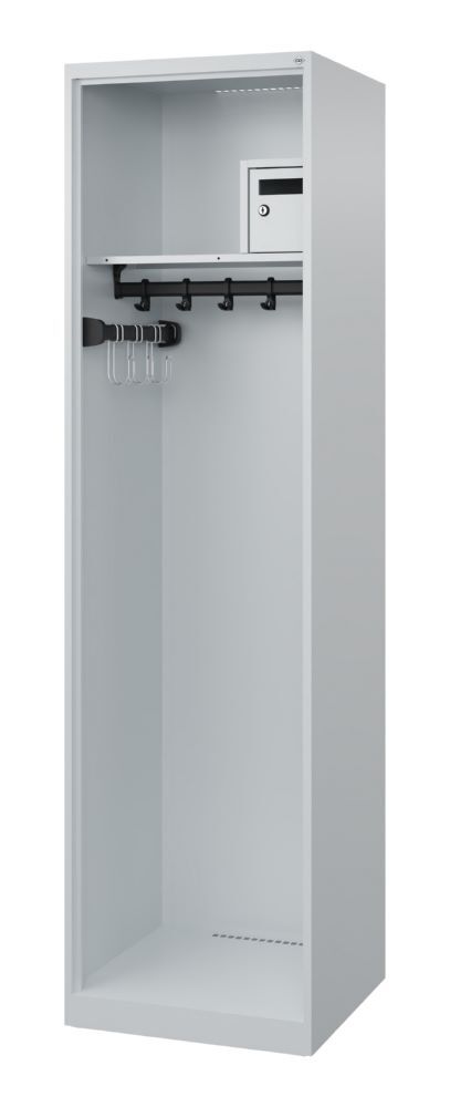 C+P Feuerwehrspind Evolo Flexo 1 Garderobenstange lichtgrau 500 x 500 x 1850 mm Produktbild C+P Feuerwehrspind Evolo Flexo 1 Garderobenstange lichtgrau 500 x 500 x 1850 mm