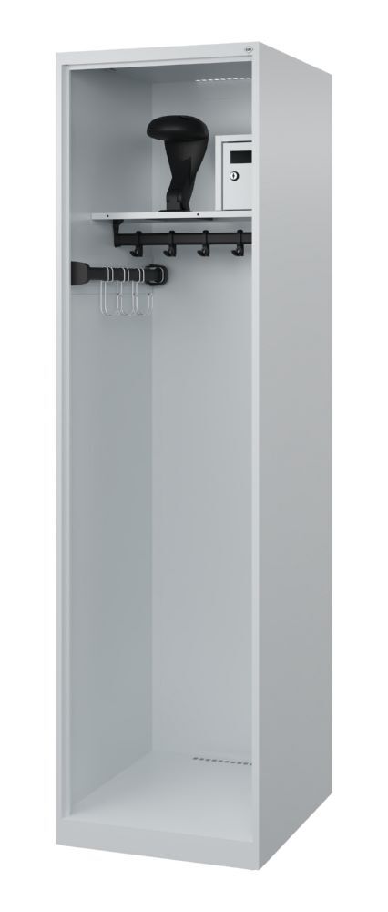 C+P Feuerwehrspind Flexo 1 offenes Abteil lichtgrau 500 x 600 x 1850 mm Produktbild C+P Feuerwehrspind Flexo 1 offenes Abteil lichtgrau 500 x 600 x 1850 mm