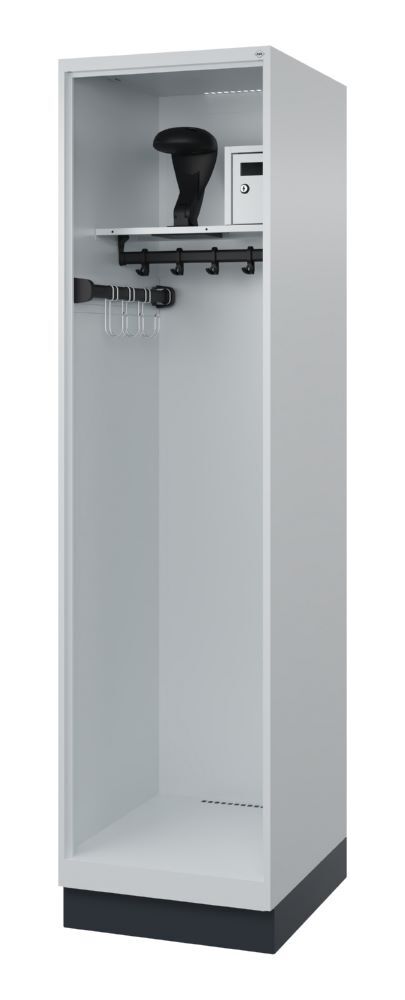 C+P Feuerwehrspind Flexo 1 Abteil lichtgrau 500 x 600 x 1850 mm Produktbild C+P Feuerwehrspind Flexo 1 Abteil lichtgrau 500 x 600 x 1850 mm