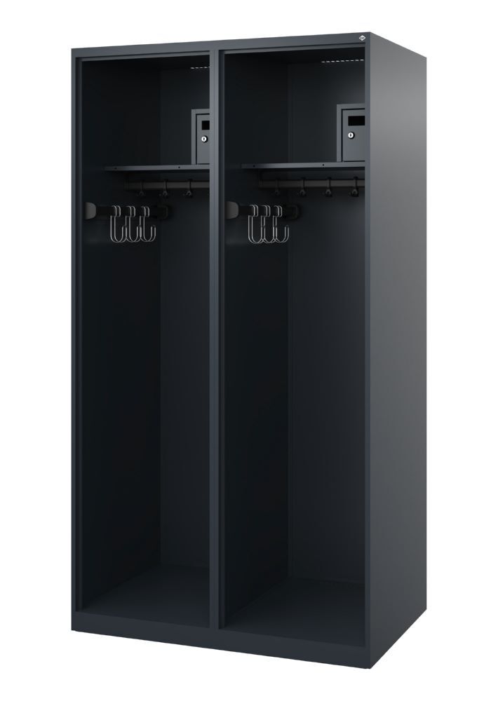 C+P Feuerwehrspind Evolo Flexo 2 Zylinderschlösser anthrazit 1000 x 600 x 1850 mm Produktbild C+P Feuerwehrspind Evolo Flexo 2 Zylinderschlösser anthrazit 1000 x 600 x 1850 mm