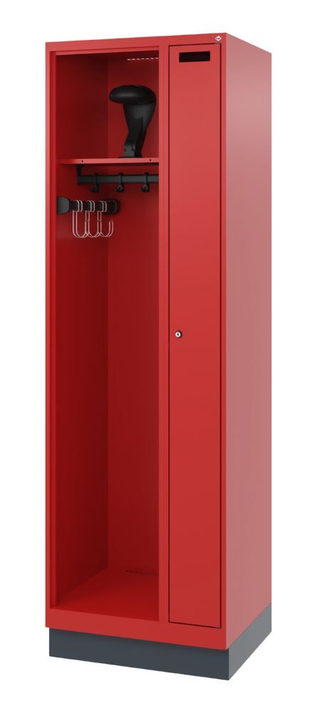 C+P Feuerwehrspind Evolo Kombi 2 Abteile feuerrot 600 x 500 x 190 mm Produktbild C+P Feuerwehrspind Evolo Kombi 2 Abteile feuerrot 600 x 500 x 190 mm