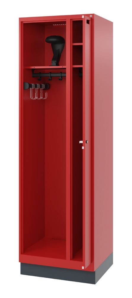 C+P Feuerwehrspind Evolo Kombi 2 Abteile feuerrot 600 x 500 x 190 mm Produktbild C+P Feuerwehrspind Evolo Kombi 2 Abteile feuerrot 600 x 500 x 190 mm bild 2