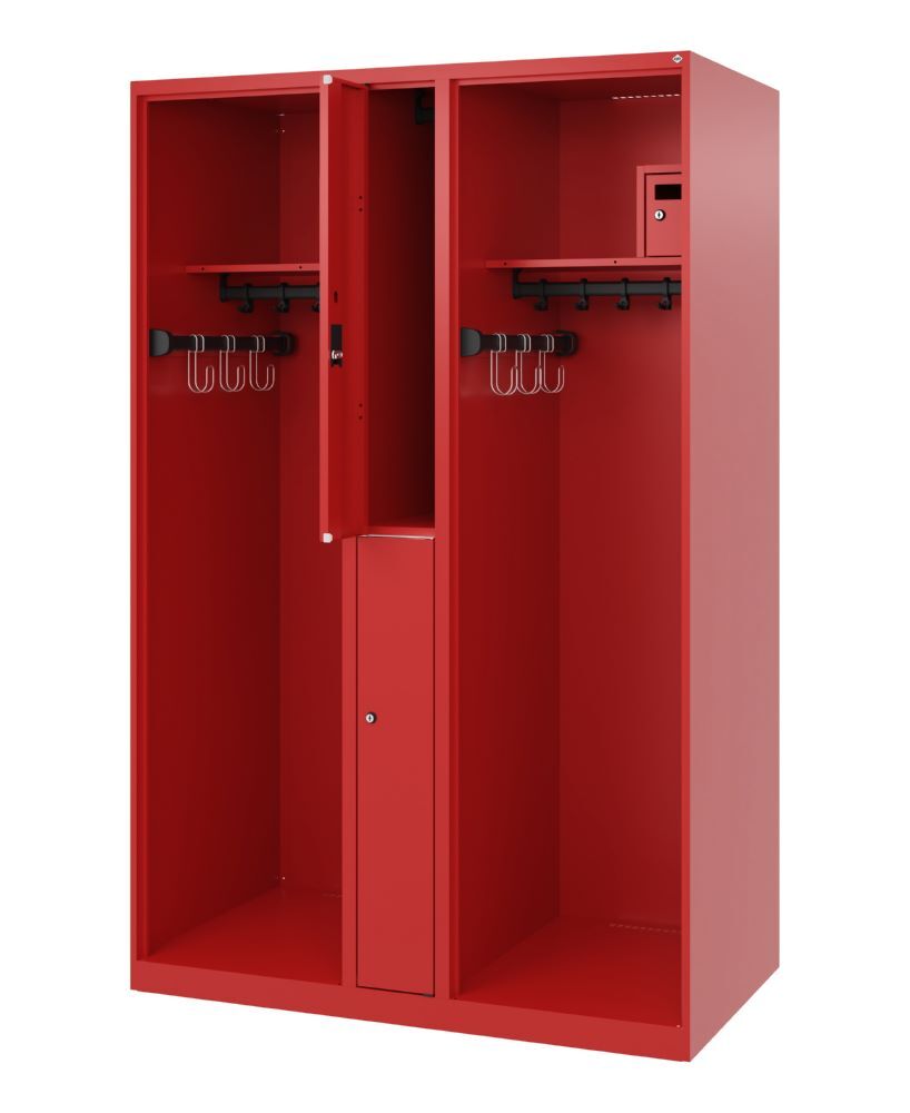 C+P Feuerwehrspind Evolo Modell MAXI 2 Abteile 1850 x 1200 x 600 mm feuerrot Produktbild C+P Feuerwehrspind Evolo Modell MAXI 2 Abteile 1850 x 1200 x 600 mm feuerrot bild 2