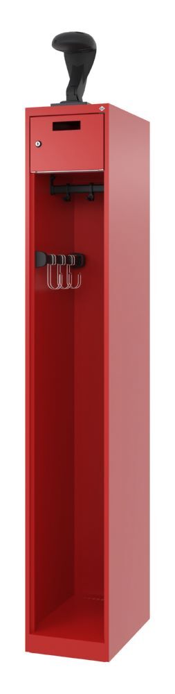 C+P Feuerwehrspind Evolo Praktus feuerrot 300 x 500 x 1850 mm