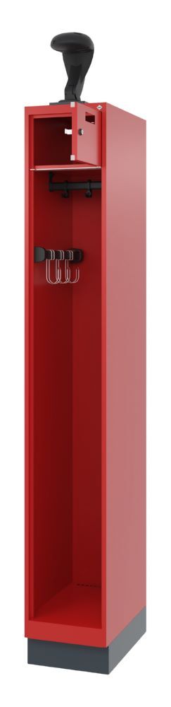 C+P Feuerwehrspind Praktus Halmhalter klappbar feuerrot 300 x 500 x 1850 mm Produktbild C+P Feuerwehrspind Praktus Halmhalter klappbar feuerrot 300 x 500 x 1850 mm bild 2
