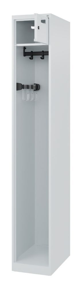 C+P Feuerwehrspind Evolo Praktus lichtgrau 300 x 500 x 1850 mm Produktbild C+P Feuerwehrspind Evolo Praktus lichtgrau 300 x 500 x 1850 mm bild 2
