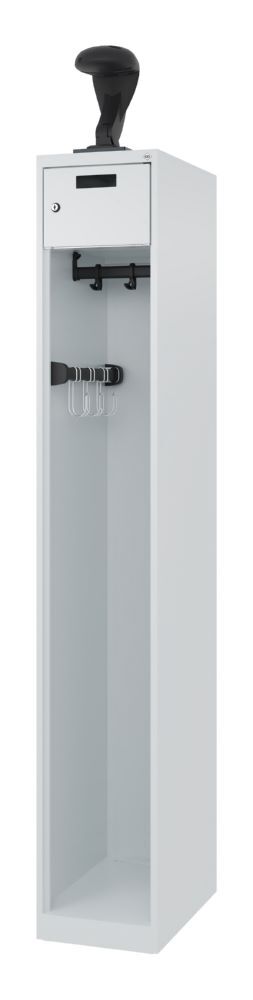 C+P Feuerwehrspind Evolo Praktus lichtgrau 300 x 500 x 1850 mm Produktbild C+P Feuerwehrspind Evolo Praktus lichtgrau 300 x 500 x 1850 mm