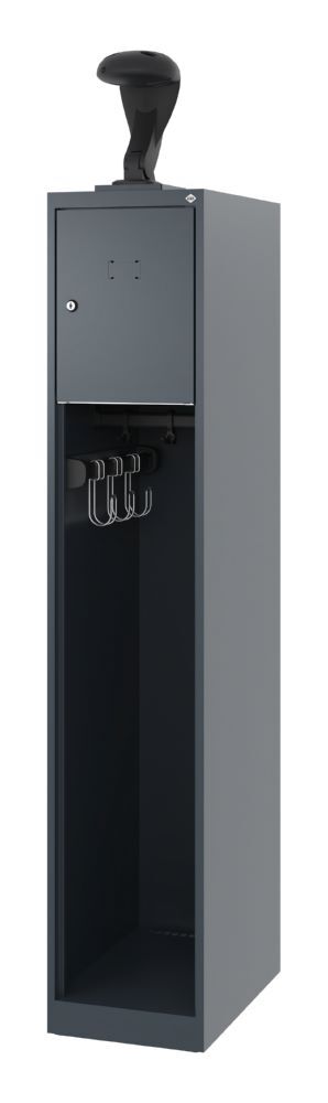 C+P Feuerwehrspind Evolo Youngster mit Stange anthrazit 300 x 500 x 1530 mm Produktbild C+P Feuerwehrspind Evolo Youngster mit Stange anthrazit 300 x 500 x 1530 mm