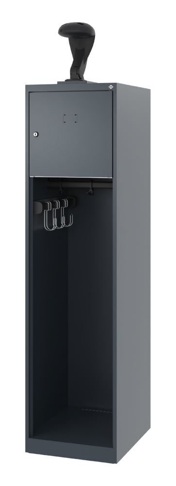 C+P Feuerwehrspind Evolo mit Multifunktionsleiste anthrazit 400 x 500 x 1530 mm Produktbild C+P Feuerwehrspind Evolo mit Multifunktionsleiste anthrazit 400 x 500 x 1530 mm