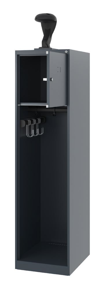 C+P Feuerwehrspind Evolo mit Multifunktionsleiste anthrazit 400 x 500 x 1530 mm Produktbild C+P Feuerwehrspind Evolo mit Multifunktionsleiste anthrazit 400 x 500 x 1530 mm bild 2