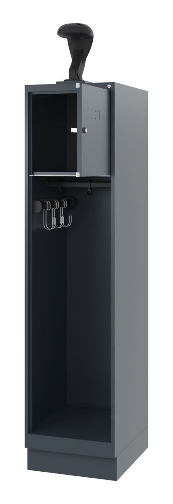 C+P Feuerwehrspind Evolo Youngster mit Helmhalter anthrazit 400 x 500 x 1530 mm Produktbild C+P Feuerwehrspind Evolo Youngster mit Helmhalter anthrazit 400 x 500 x 1530 mm bild 2